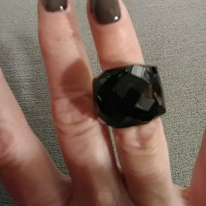 Swarovski black nirvava ring